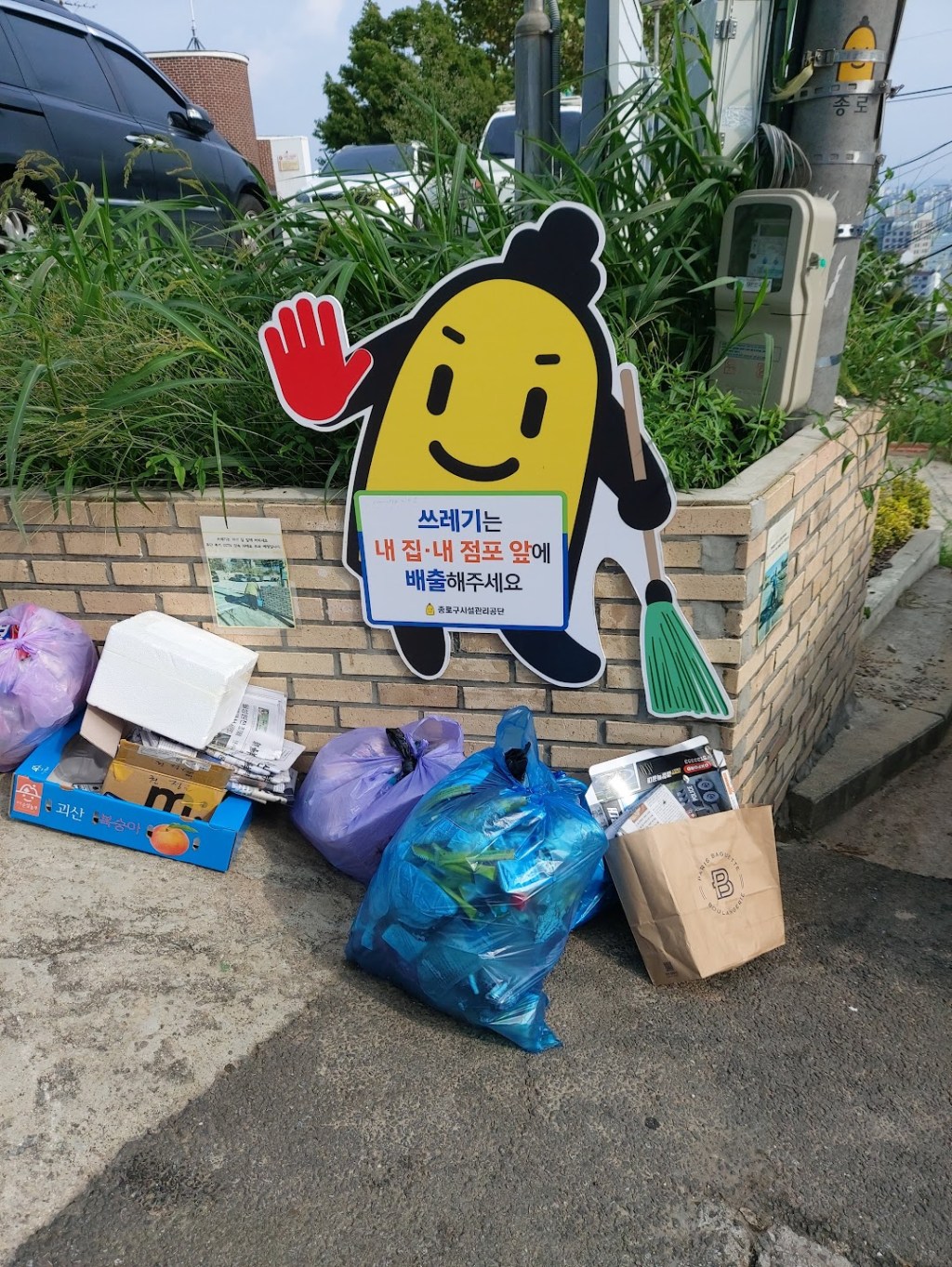 Trash in Korea